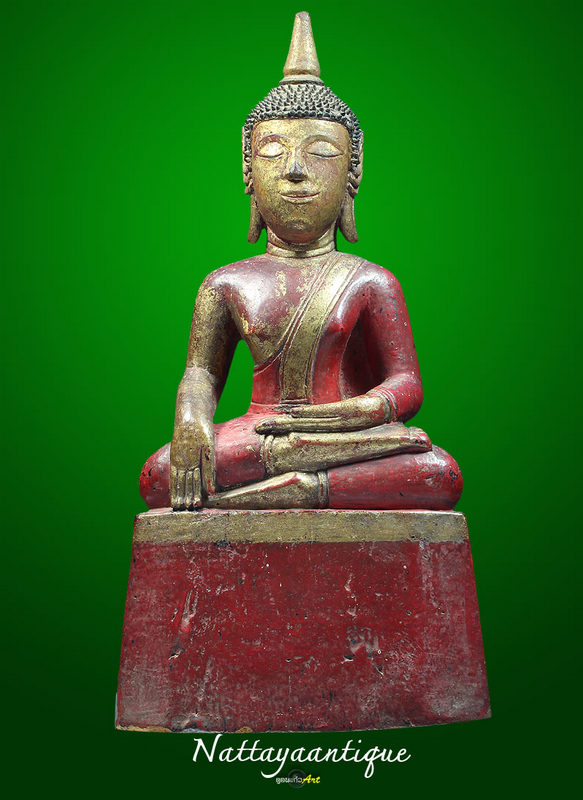พระบูชาไม่แกะ หน้าตัก 5 นิ้ว สูง 10 นิ้ว สวยเดิมๆ