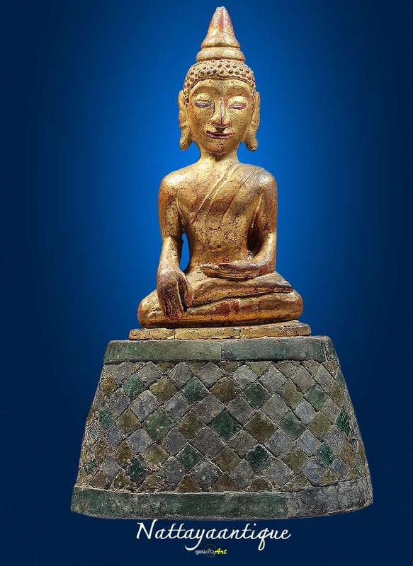 พระบูชาไม่แกะ หน้าตัก 2.5 นิ้ว สูง 7 นิ้ว สวยเดิมๆ