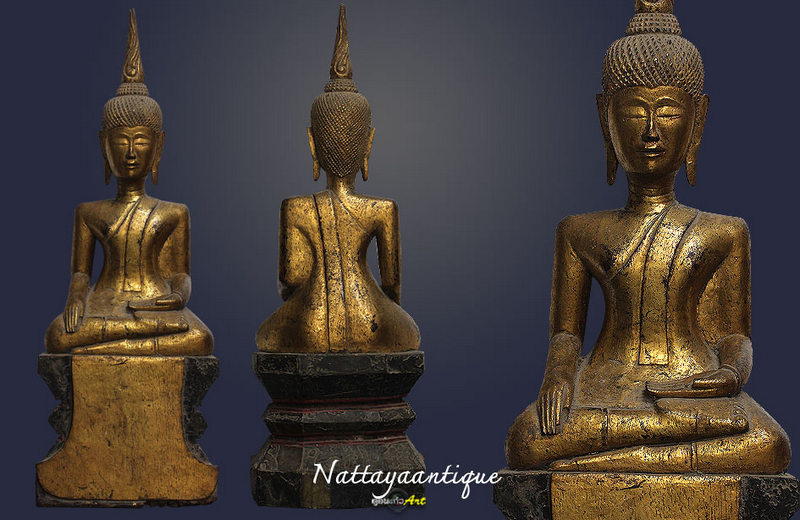 พระไม้หน้าตัก 6 นิ้วสูง17 นิ้วสวยสมบูรณ์
