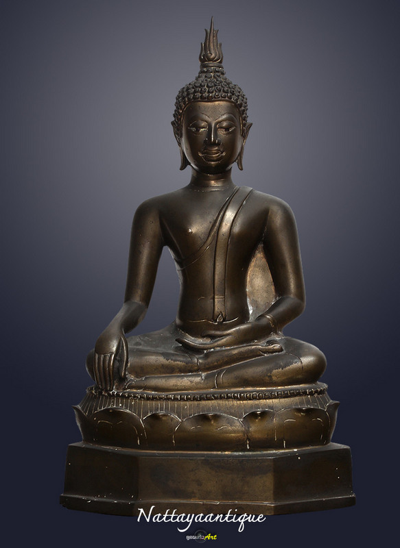 พระบูชาเชียงแสน หน้าตัก 5.5นิ้ว สูง 12 นิ้ว