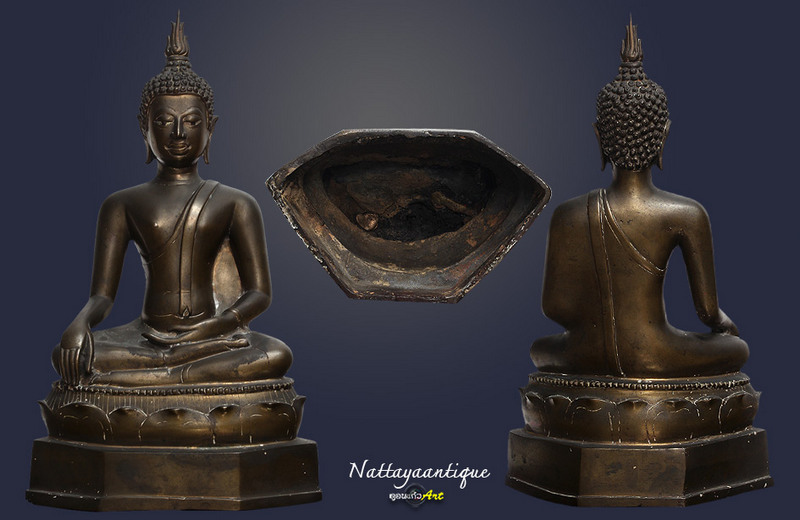 พระบูชาเชียงแสน หน้าตัก 5.5นิ้ว สูง 12 นิ้ว