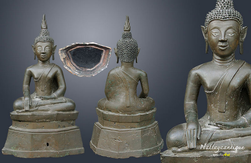 พระบูชาศิลป์ลาว  10 นิ้วครึ่ง สูง23นิ้วร