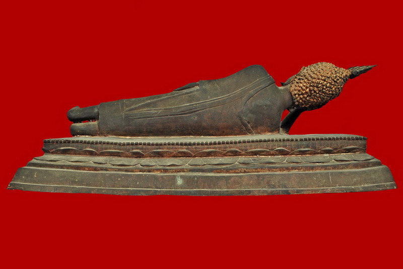 พระบูชาปางไสยาสน์ ยุครัชกาล ขนาด 22 นิ้ว (จากพระบาทถึงปลายพระเกศ)