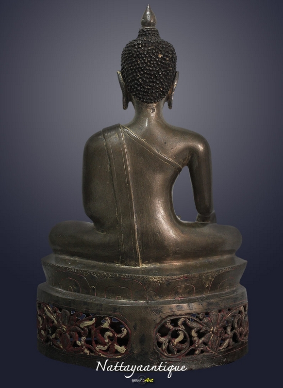 พระบูชาเชียงแสน สิงห์3 หน้าตัก 8นิ้ว สูง 14 นิ้ว