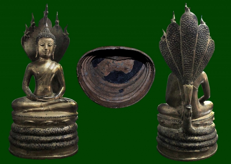 พระบูชานาคปรก หน้าตัก 7.5 นิ้ว สูง 28 นิ้ว