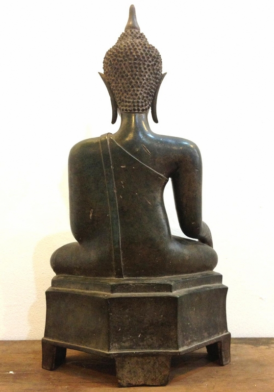 พระบูชาเชียงแสน เมืองน่าน หน้าตัก 10นิ้ว สูง 20 นิ้ว