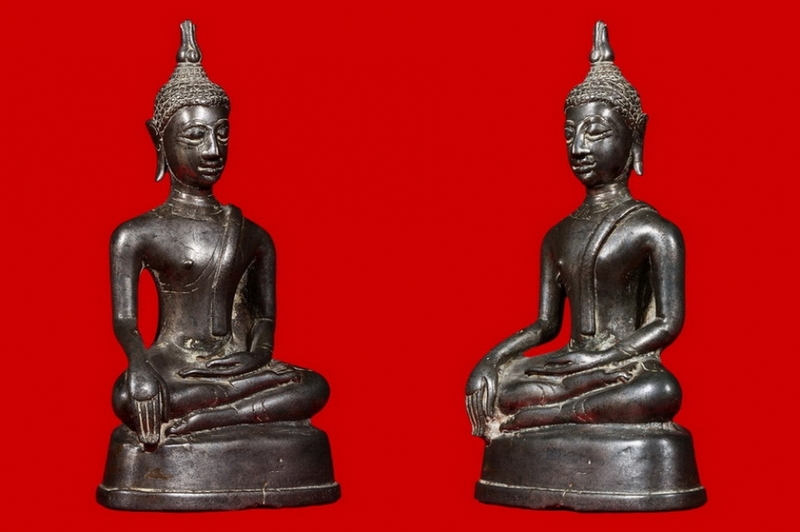 พระบูชาเชียงแสนสิงห์สาม เนื้อเงินหายากครับ