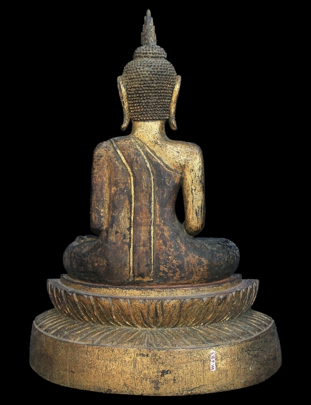  หน้าหวานๆ หน้าตัก 5.2นิ้ว WOOD BUDDHA IMAGE.  