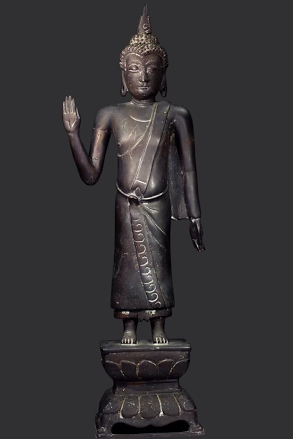 พระบูชาเชียงเชียงแสนไทยลื้อปางห้ามญาติ สูง19นิ้ว