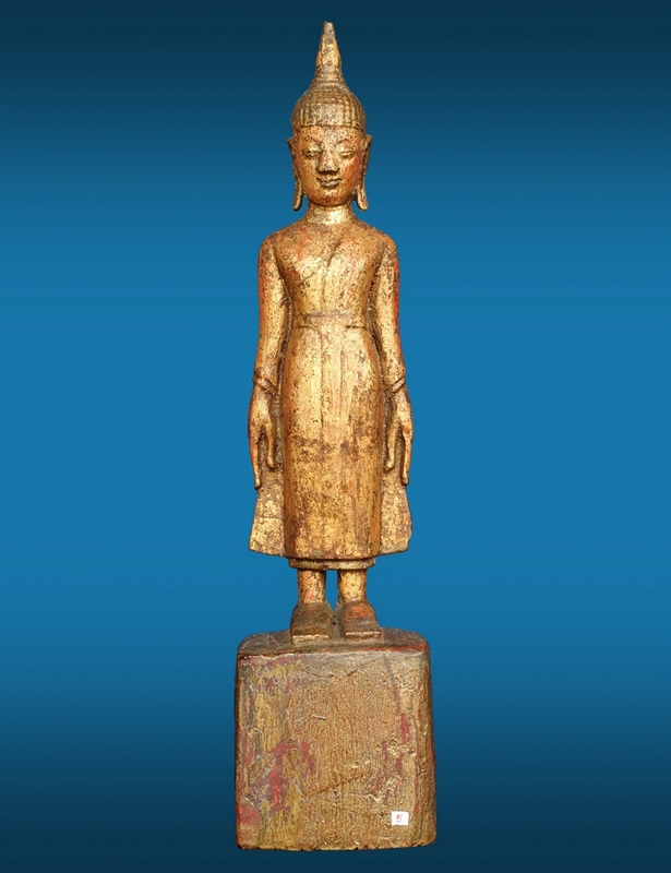 พระไม้ล้านนา   STANDING BUDDHA.