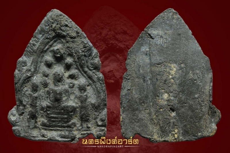 พระนารายณ์ทรงปืน เนื้อชินเงิน 