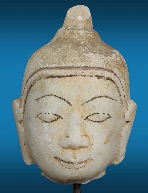 เศียรพระชานพม่า HEAD OF BUDDHA.