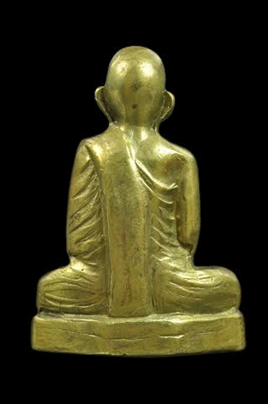 รูปหล่อก้นระฆัง หลวงพ่อพรหม เนื้อทองเหลือง สวยๆ