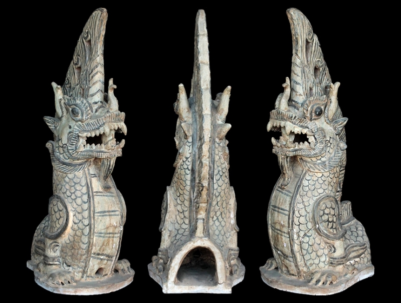 นาคประดับสถาปัตยกรรม NAGA SAWANKHALOK KILN