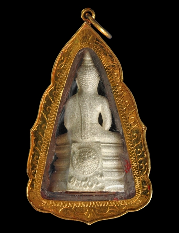 พระหลวงพ่อโสธร 80 ปีตร. เนื้อเงินขอบทองหนา