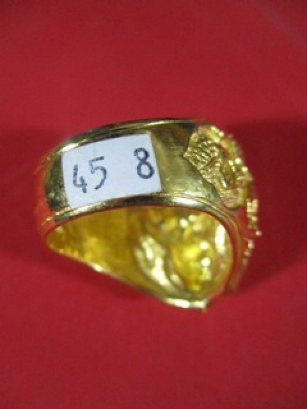 แหวน พระพิฆเนศ เนื้อทองคำ ลป.หงษ์ วัดเพชรบุรี หนัก ๔๕.๘ กรัม