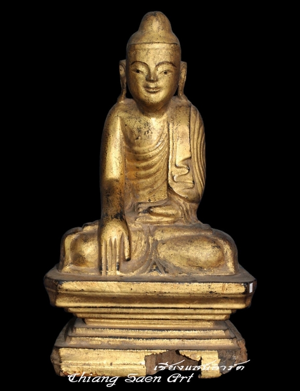 พระพุทธรูปไม้อัมรปุละไม้หอม AMARAPURA  BUDDHA.