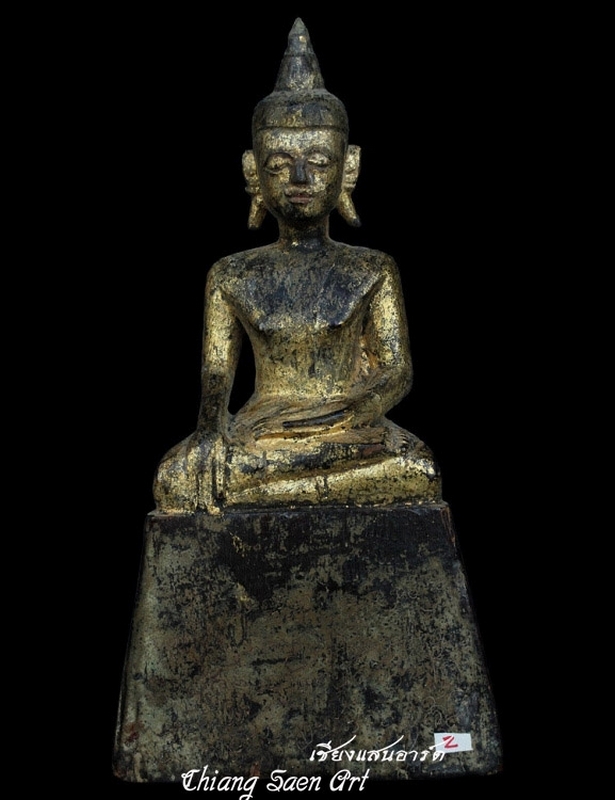 พระเจ้าไม้ลานนา สวยเดิมๆราคาเบาน่าบูชา