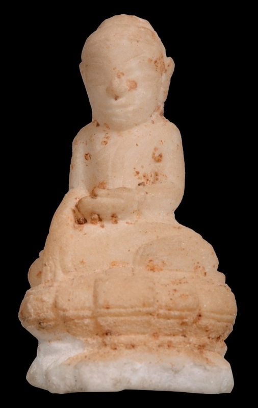 พระพุทธรูปหินขาวแกะ ศิลปะพม่า