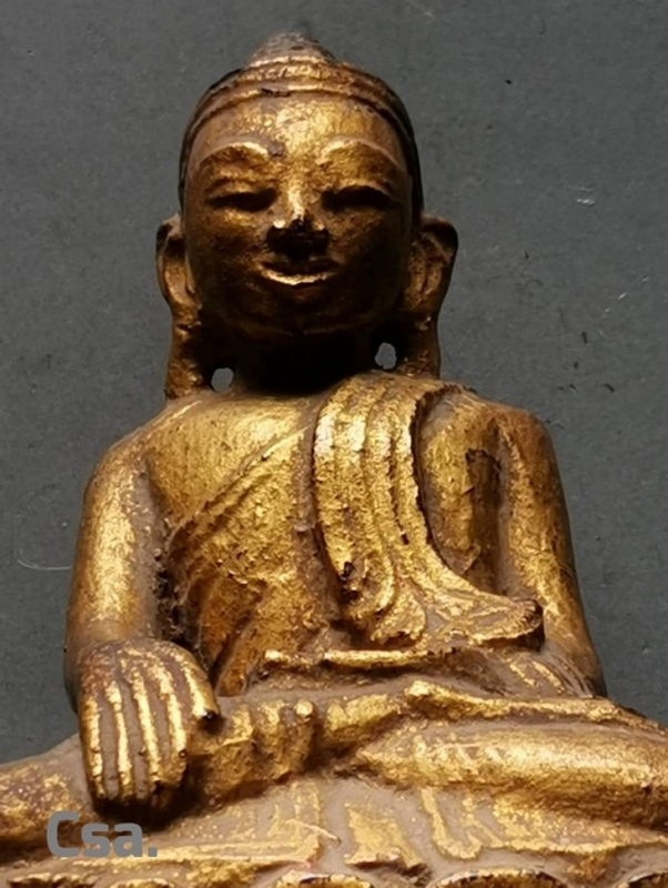 พระบูชาไม้แมนดาเลย์ พม่า ตัก 4 นิ้ว สูง 7.5 นิ้ว