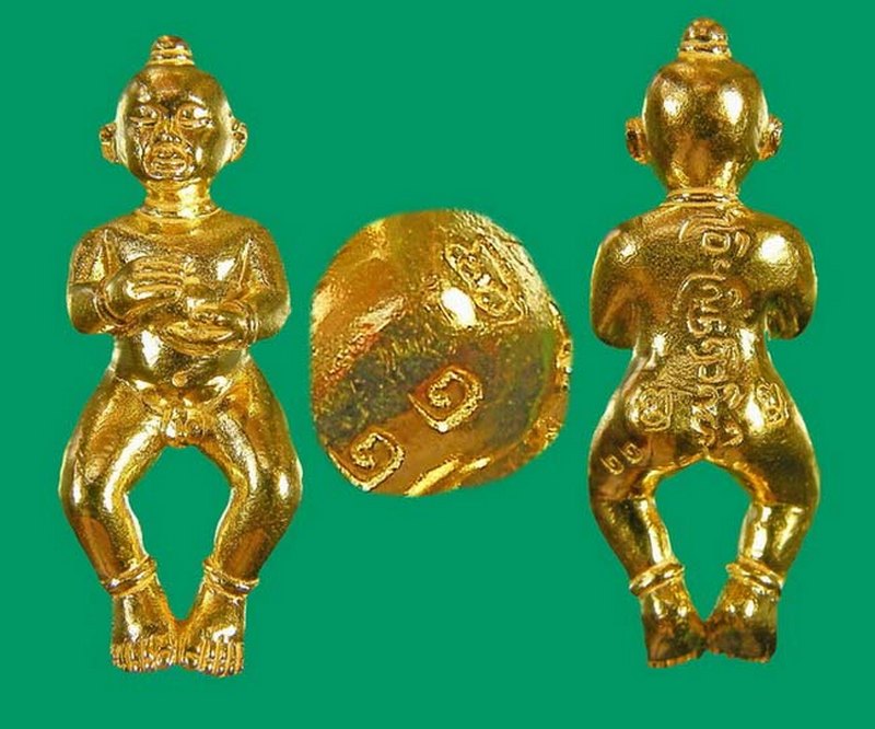 กุมารทองเนื้อทองคำ ครูบาเจ้าดวงดี วัดท่าจำปี สร้าง 99 องค์